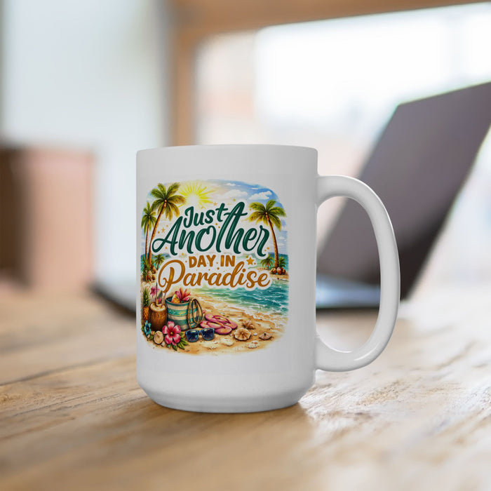 Just Another Day in Paradise Mug  Tropical Beach Lover Gift  Summer Coffee Cup