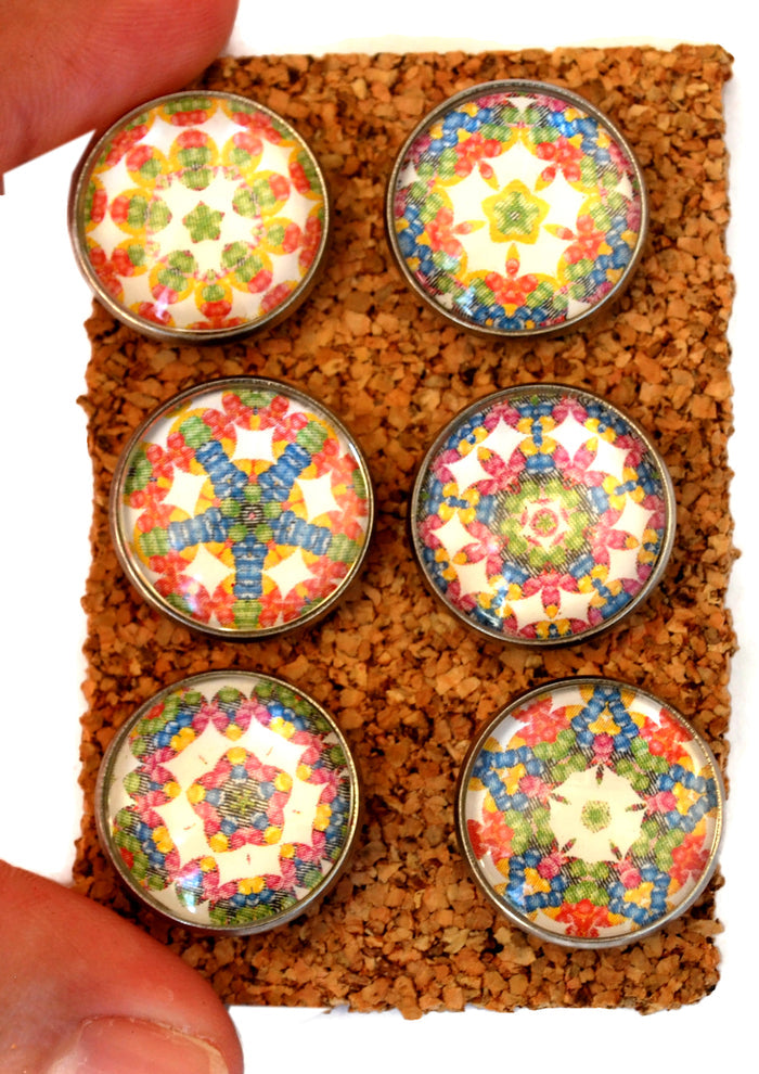 Kaleidoscope Decorative Push Pins Thumbtacks and Corkboard Pushpins for Bulletin Boards