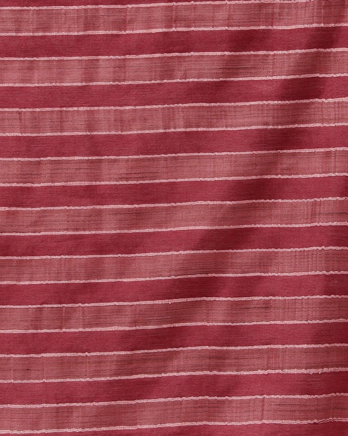 Indiehaat | Kota Silk Hand Dyed Kantha Saree Maroon