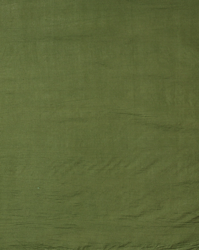 Katan Silk Embroidered Yellow & Green Suit (T+B+D)