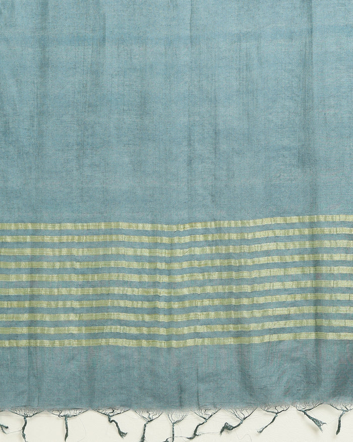 Katan Silk Melodic Handcrafted Gray Suit (T+B+D)