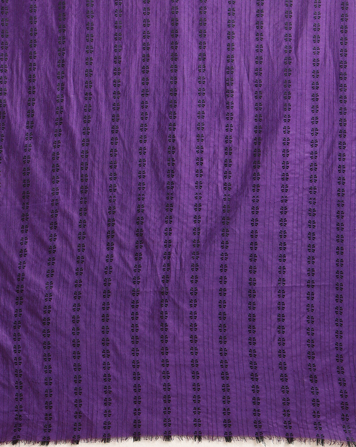 Katan Silk Resplendent Handcrafted Purple Suit (T+B+D)
