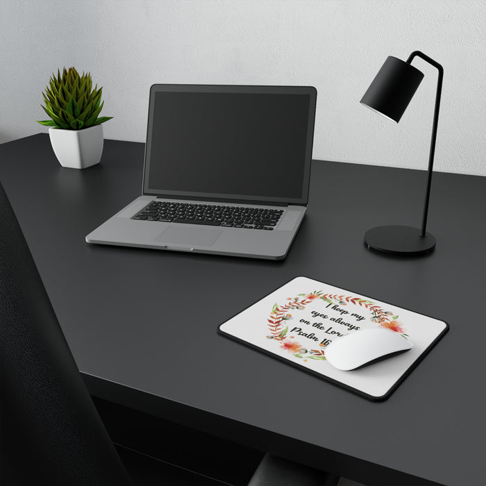 Keep My Eyes Bible Verse Non-Slip Mouse Pads Home Office Décor Inspiring