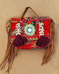 Indiehaat|Pure Cloth Kambadiya Patch Work Brown Sling Bags