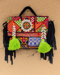 Indiehaat|Pure Cloth Kambadiya Patch Work Brown Sling Bags