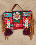 Indiehaat|Pure Cloth Kambadiya Patch Work Brown Sling Bags
