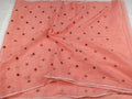 Kota Doria Pink Saree Allover Embroidery with blouse Handcrafted-Indiehaat