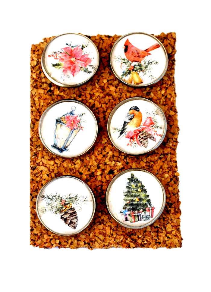 Large Christmas Decorative Push Pins Thumbtacks and Corkboard Pushpins for Bulletin Board
