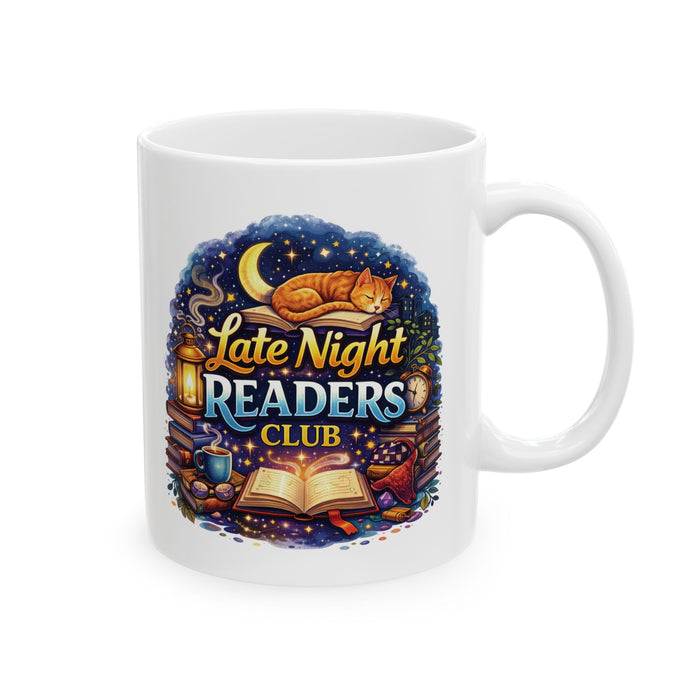 Late Night Readers Club Coffee Mug Book Lover Gift Reader Cup Cozy Bibliophile