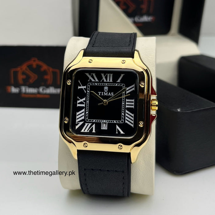 Leather Strap Watch T-014
