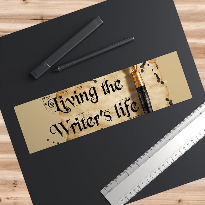 Living the Writer’s Life Bumper Sticker Author Gift Writing Lover Decal