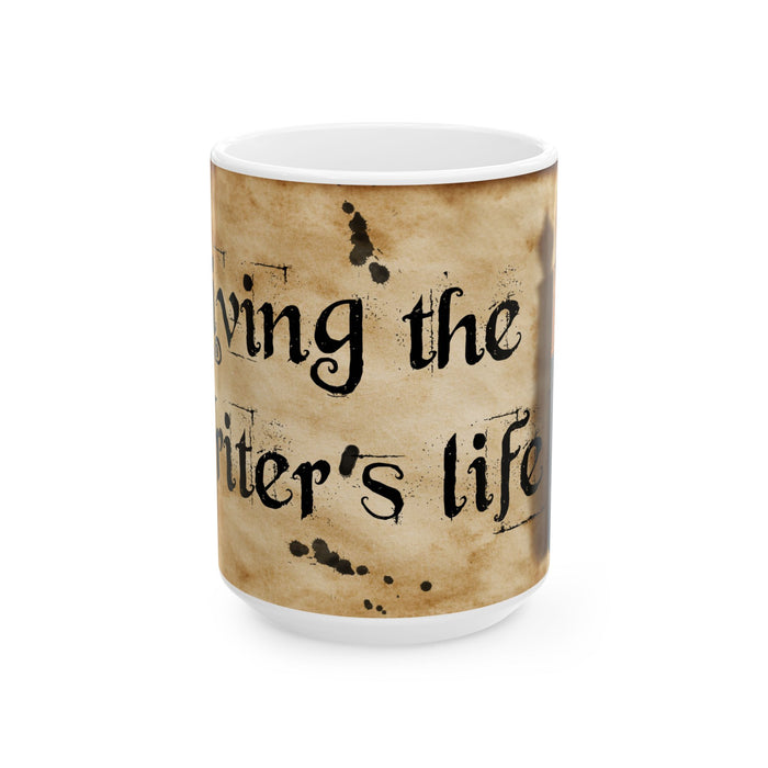 Living the Writer’s Life Coffee Mug 15 oz Author Writing Gift Cup