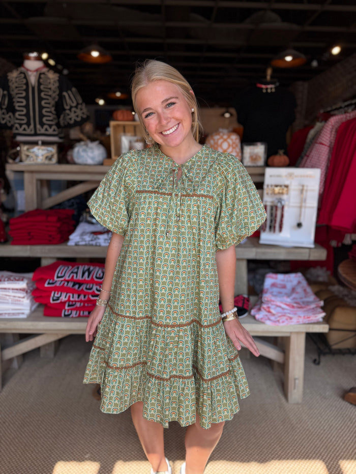 Lotus Jewel Short Dress