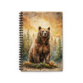 Majestic Bear Spiral Notebook – 6" x 8" Wildlife Ruled Journal