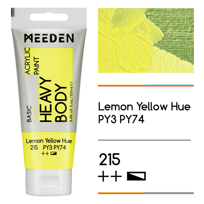 Lemon Yellow Hue + Titanium White (1 Tube Each)