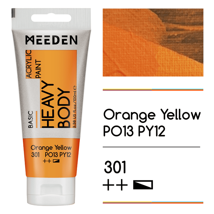 Orange Yellow + Titanium White (1 Tube Each)