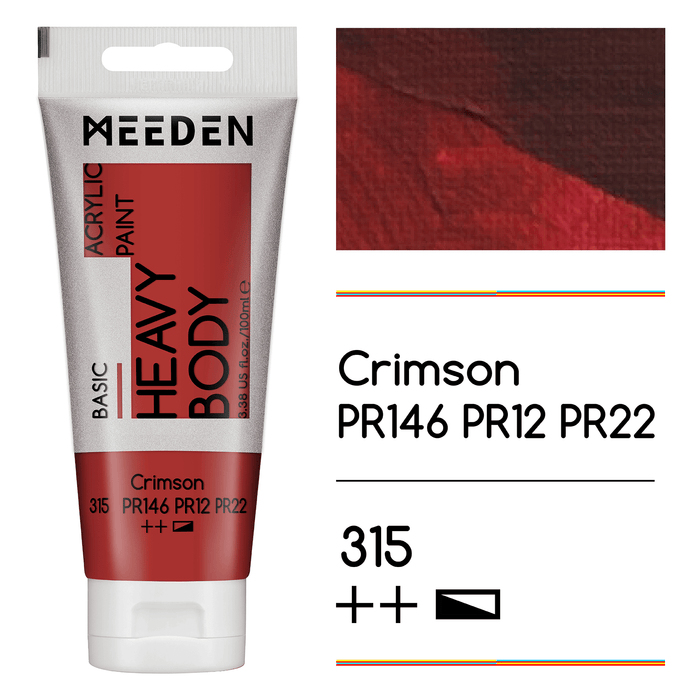 Crimson + Titanium White (1 Tube Each)