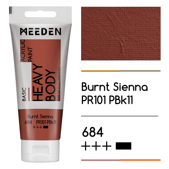 Burnt Sienna + Titanium White (1 Tube Each)