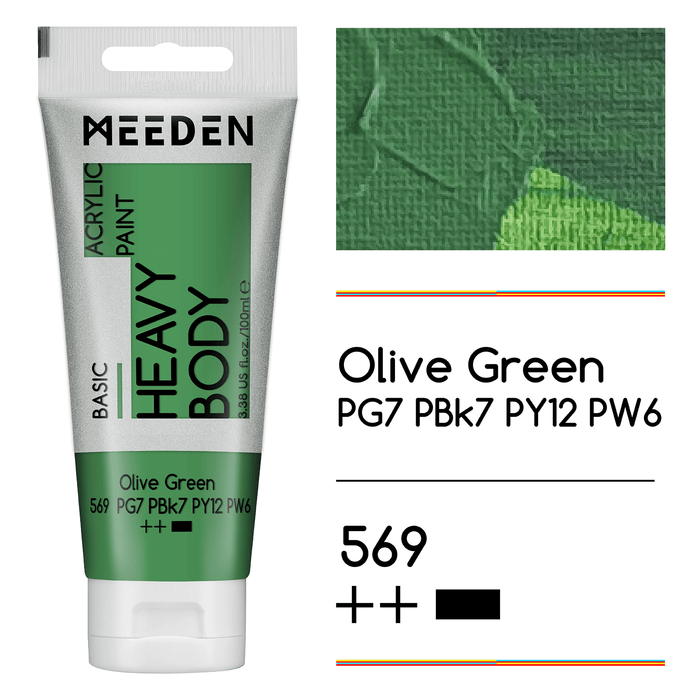 Olive Green + Titanium White (1 Tube Each)