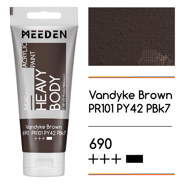 Vandyke Brown + Titanium White (1 Tube Each)
