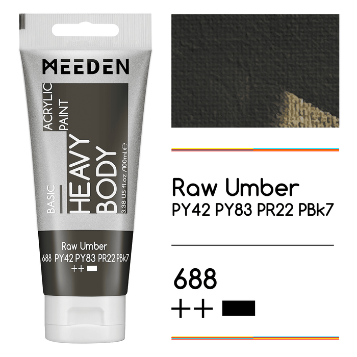 Raw Umber + Titanium White (1 Tube Each)