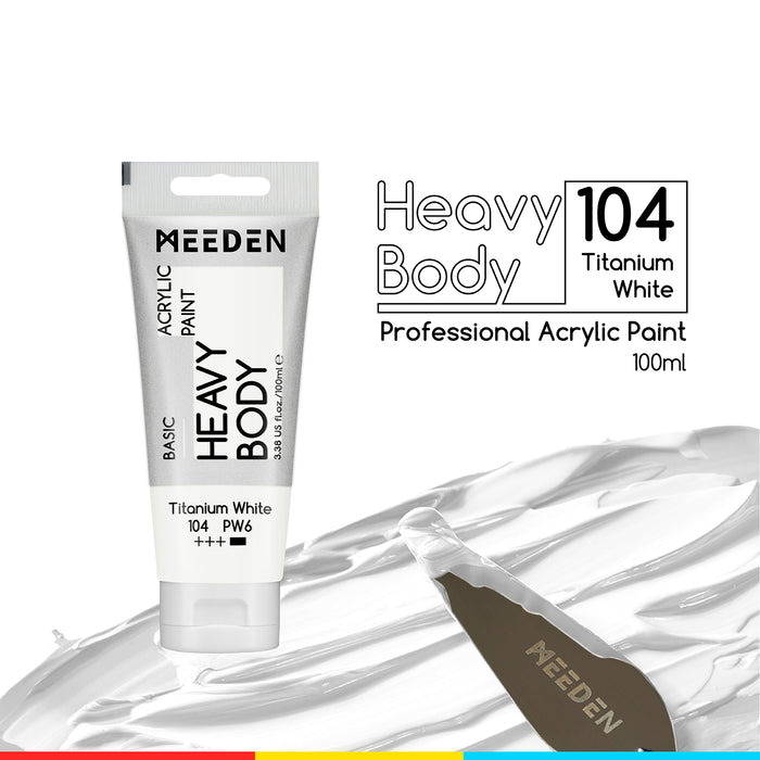 MEEDEN Acrylic Paint Tube, 40 Set Tube, 100ml / 3.38oz