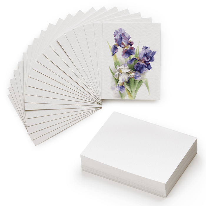 MEEDEN Cold Press Watercolor Paper Pad , 4×3", 5×10 Sheets