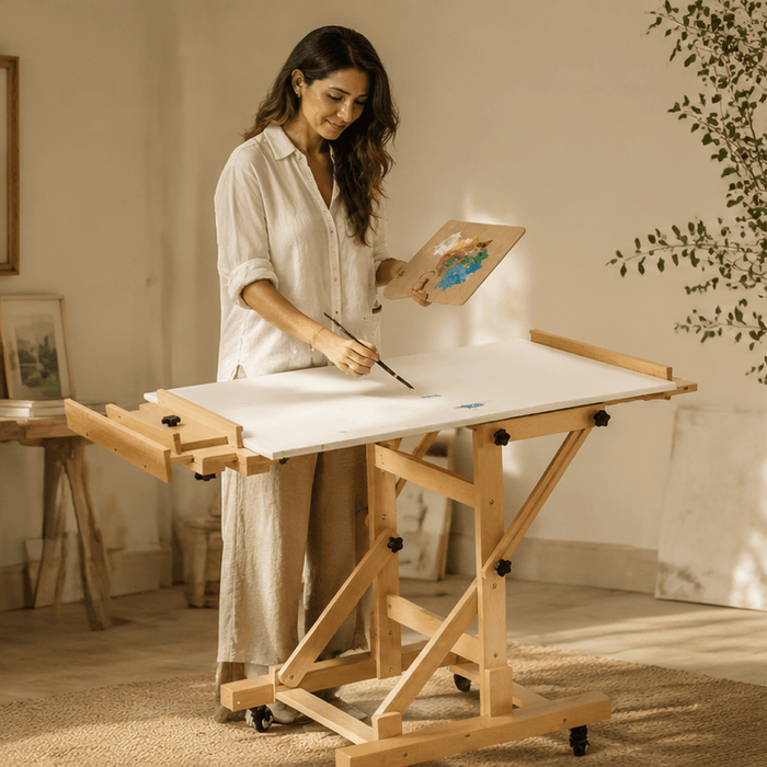 MEEDEN Deluxe Multi-Function Heavy Duty Large Artist Easel-DHJ-3