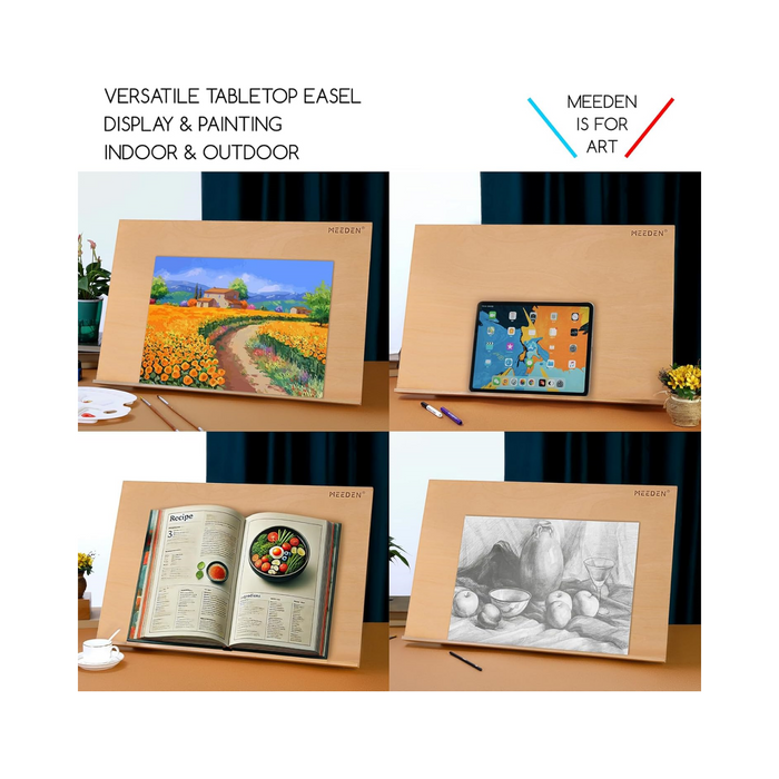 MEEDEN Extra Large Desk Easel - Beechwood -6083 - Natural