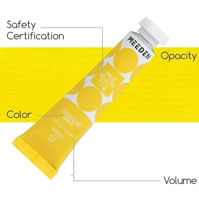 MEEDEN Gouache Paint Set, 24x0.4oz/12ml - MEEDEN ARTPaint