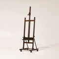 MEEDEN H-Frame Artist Easel with Storage Tray-Walnut-W02