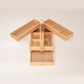 MEEDEN Wooden Artist Storage Box – Portable Foldable Organizer with Drawer - HBX-7
