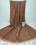 Melodic Bansbara Tussar Silk Handloom Brown Saree