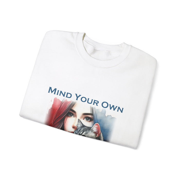 Cat lady mind your own damn business sweatshirt for women
