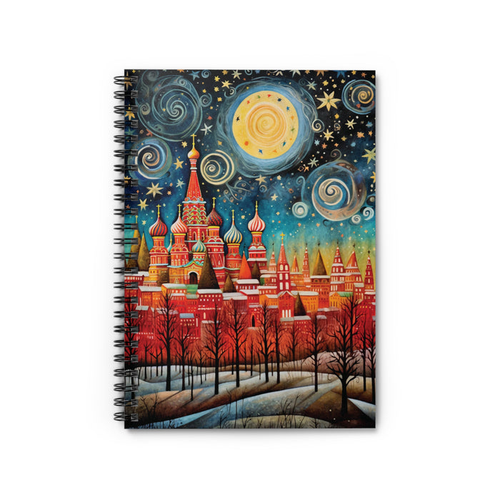 Moscow St. Basil's Cathedral Spiral Notebook – 6" x 8" Ruled Travel Journal