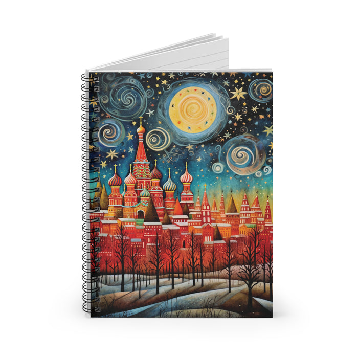 Moscow St. Basil's Cathedral Spiral Notebook – 6" x 8" Ruled Travel Journal