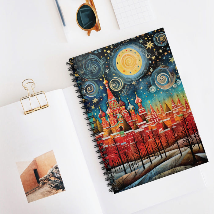Moscow St. Basil's Cathedral Spiral Notebook – 6" x 8" Ruled Travel Journal