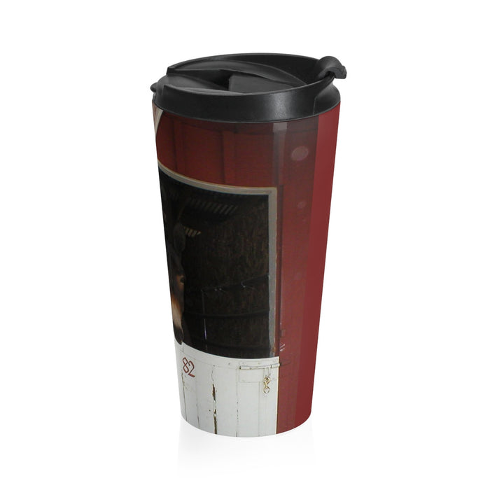 Mule in Barn Stainless Steel Travel Mugs 15 oz