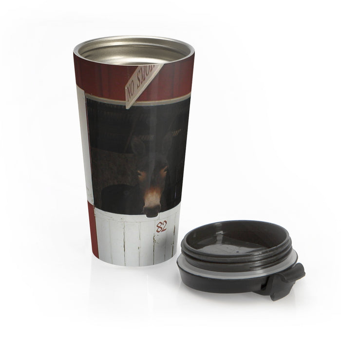 Mule in Barn Stainless Steel Travel Mugs 15 oz