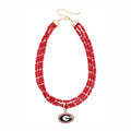 Multi-Strand Beaded Logo Necklace