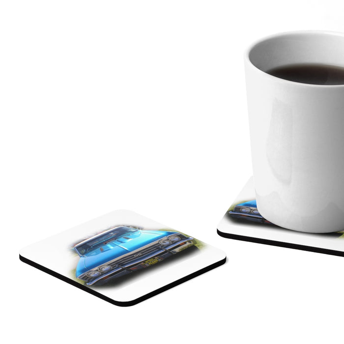 Muscle Car Impala Chevrolet SS Hardboard Drink Coasters Set of 4