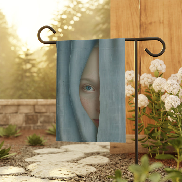 Mystic Hidden Face Garden Flag & Porch Banner Surreal Art Yard Decor Sign