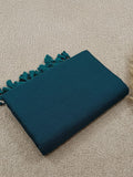 Indiehaat | Pure Khadi Cotton Handloom Saree Green