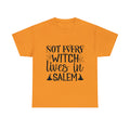 Not Every Witch Lives in Salem Halloween Unisex Heavy Cotton Tee 3 colors