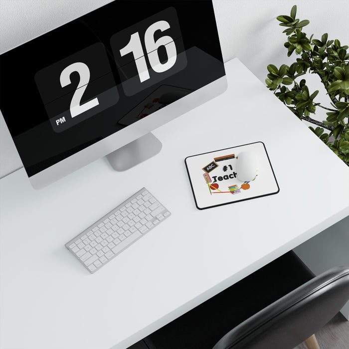 Number 1 Teacher Non-Slip Mouse Pads Home Office Décor Gift