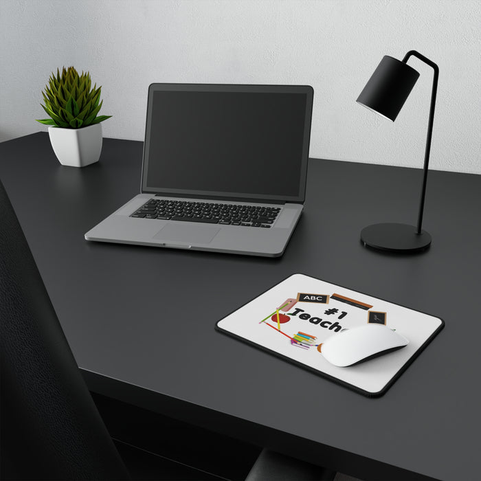Number 1 Teacher Non-Slip Mouse Pads Home Office Décor Gift
