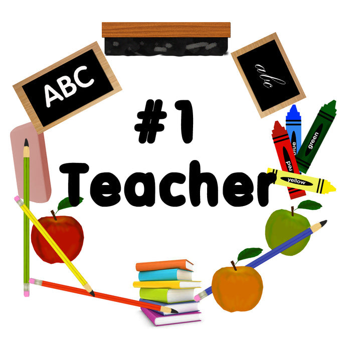 Number 1 Teacher Non-Slip Mouse Pads Home Office Décor Gift