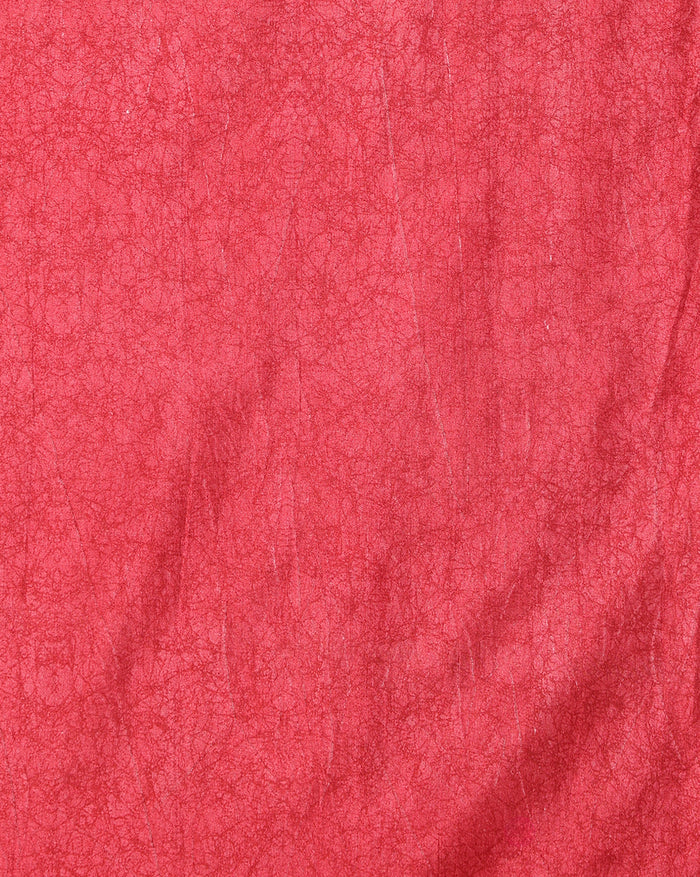 Indiehaat | Kashmiri Silk Printed Saree Off-White & Red