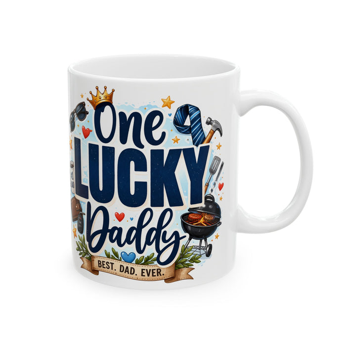 One Lucky Daddy Mug Best Dad Ever Gift Father’s Day Coffee Cup Cute Dad Present