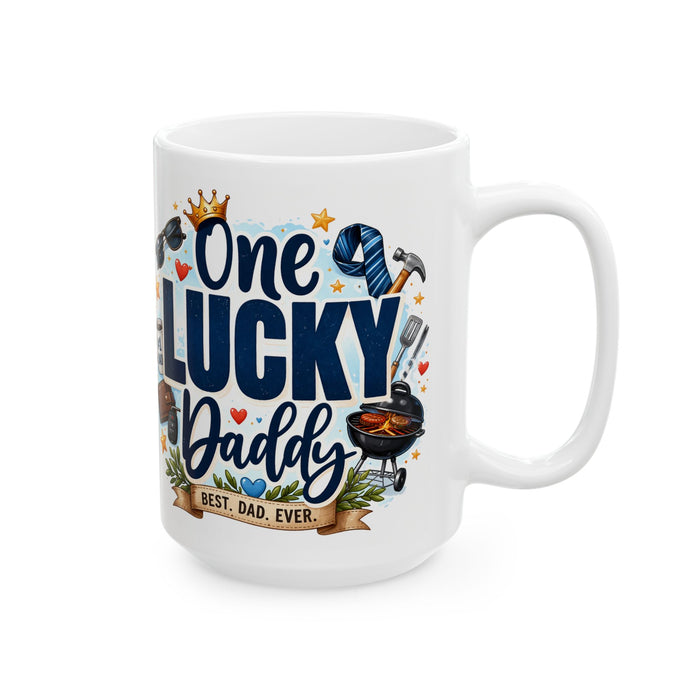 One Lucky Daddy Mug Best Dad Ever Gift Father’s Day Coffee Cup Cute Dad Present
